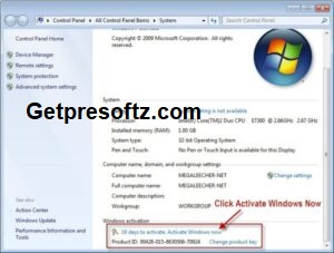 Windows 7 Crack Product Key 2024 Free Download [32-bit]
